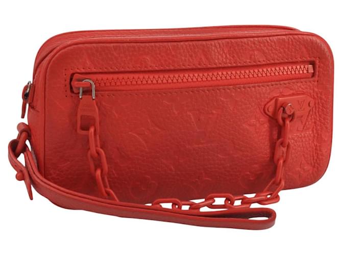 Louis Vuitton Volga Vermelho Couro  ref.2007443
