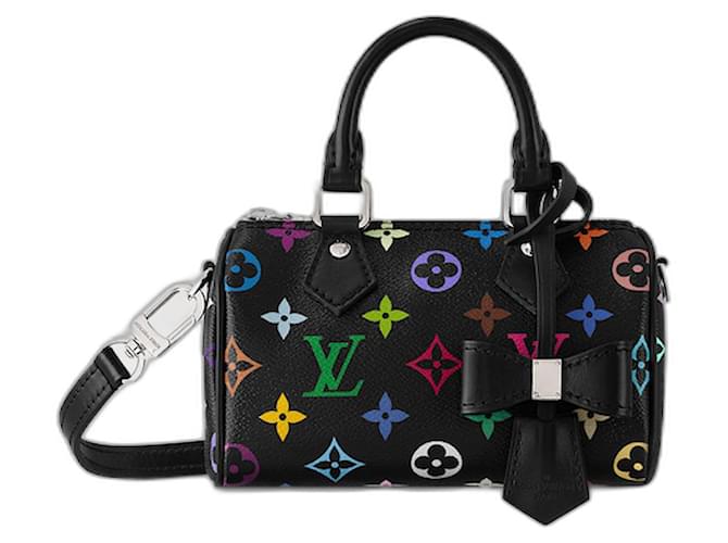 Neo speedy Louis Vuitton x Takashi Murakami Nano Speedy Multiple colors Leather Cloth  ref.2007596