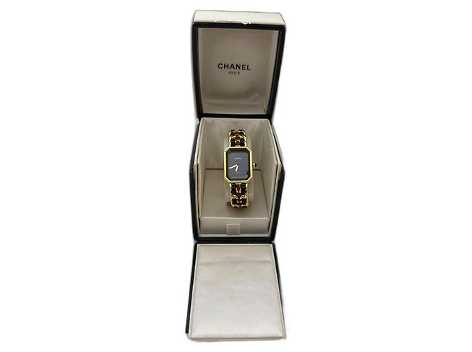 Première Orologio vintage Chanel Premiere con i suoi documenti Nero D'oro