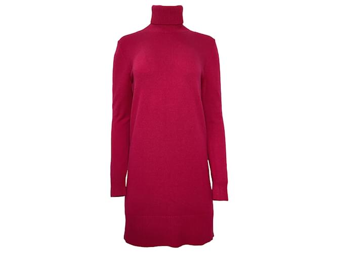 Michael Kors Collection Turtleneck Sweater Dress in Fuchsia Pink Cashmere Wool  ref.2007801