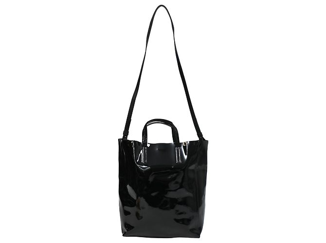 Acne Studios Tote Bag in Black Patent Leather