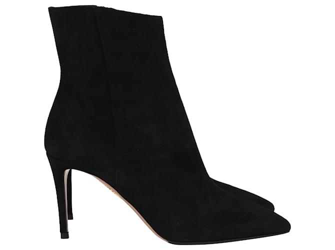 Aquazzura Matignon Boots in Black Suede  ref.2007954