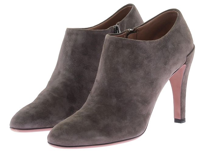 Alaïa ALAIA Ankle boots T.EU 37 Suede Grey