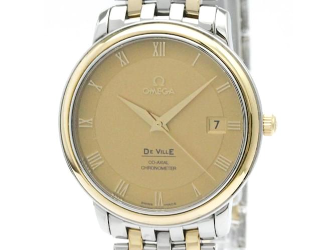 Omega De Ville Prestige Co-Axial 18K Gold Steel Watch  ref.2008193