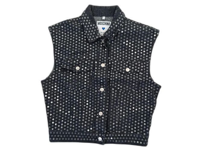 Moschino Jacke aus Baumwolle Grau