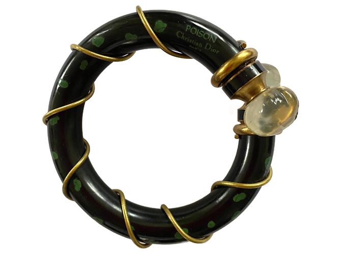 Christian Dior Poison Harz Armband Bangle Grün Dunkelgrün