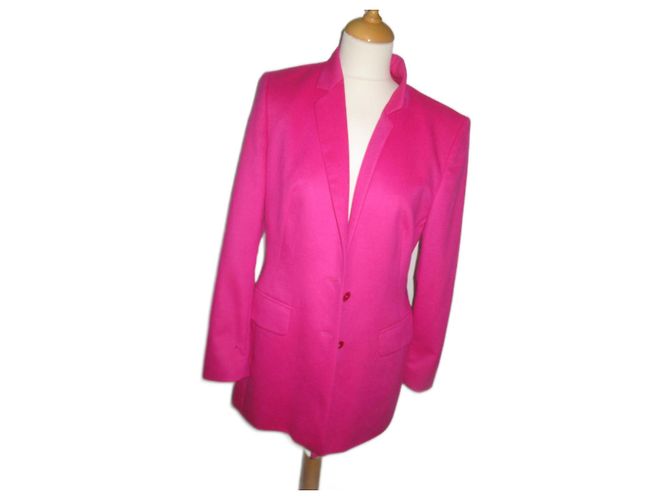 Escada Fuchsia Wool Jacket Size 40 Fuschia