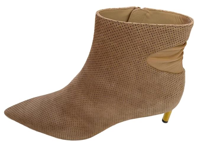 Autre Marque Ankle Boots Beige Deerskin  ref.2008842