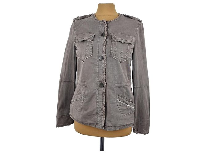 Chaqueta Marc Cain Marrón de Algodón Castaño