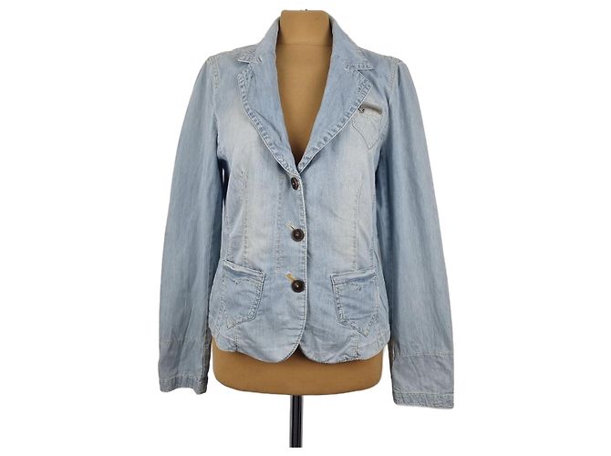 Giacca Marc Cain in cotone blu XL