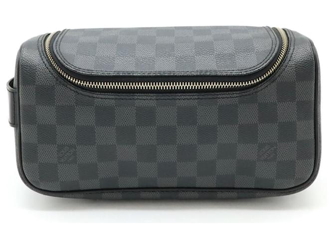 Louis Vuitton Damier Graphite Toiletry Pouch N47625 Black Cloth  ref.2008859