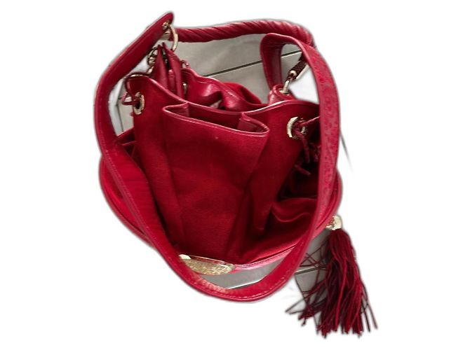 Borsa a tracolla Lancel Brigitte Bardot BB in velluto rosso