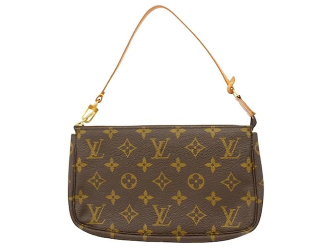 Louis Vuitton Pochette Accessoire Brown Cloth  ref.2009115