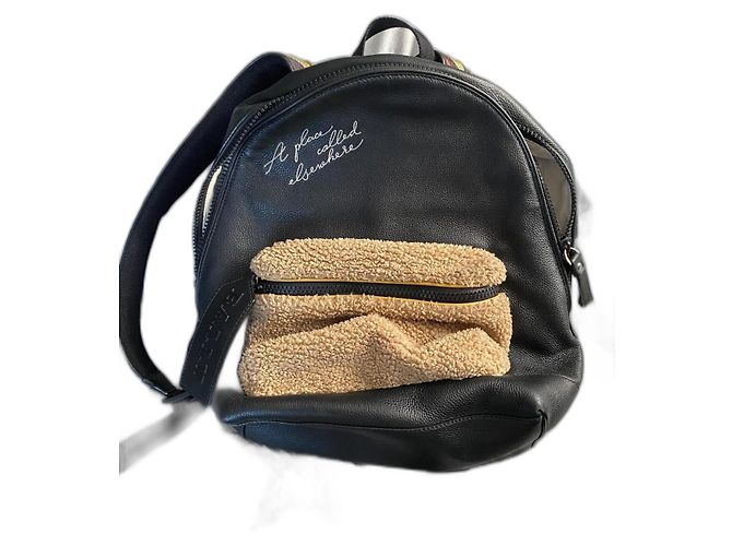 Bally Porte-documents en cuir noir