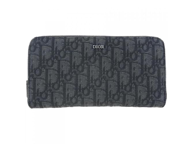 Christian Dior Long Bi-Fold Wallet Black  ref.2010038