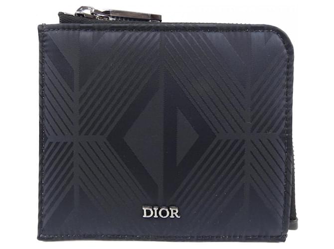 Christian Dior Black Bi-Fold Wallet  ref.2010099