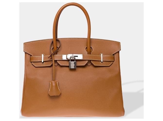 Hermès Sac HERMES Birkin 30 en Cuir Doré - 102472  ref.2010407
