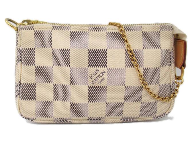 Pochete Acessório Mini Louis Vuitton N58010 Branco Lona  ref.2010532