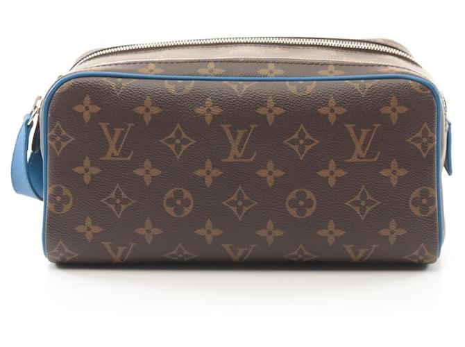 Louis Vuitton Monogram Macassar Dopp Kit M12642 Brown Cloth  ref.2010732