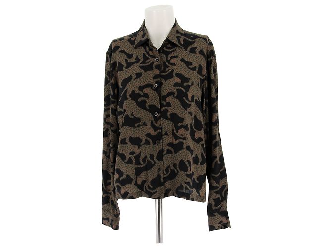DRIES VAN NOTEN Tops T.FR 34 Viscose Black