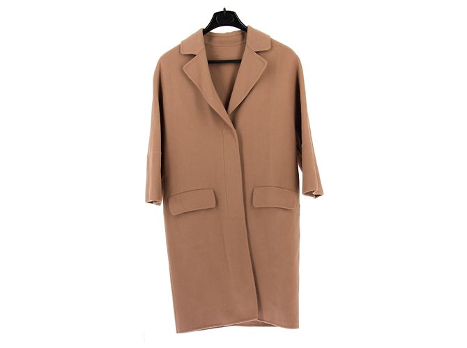 MARNI Coats T.IT 38 Wool Camel