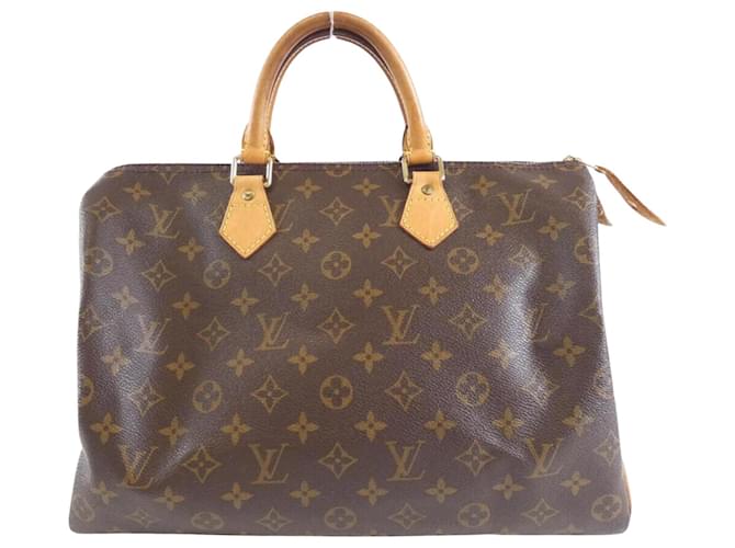Louis Vuitton Speedy 35 Brown Cloth  ref.2011720