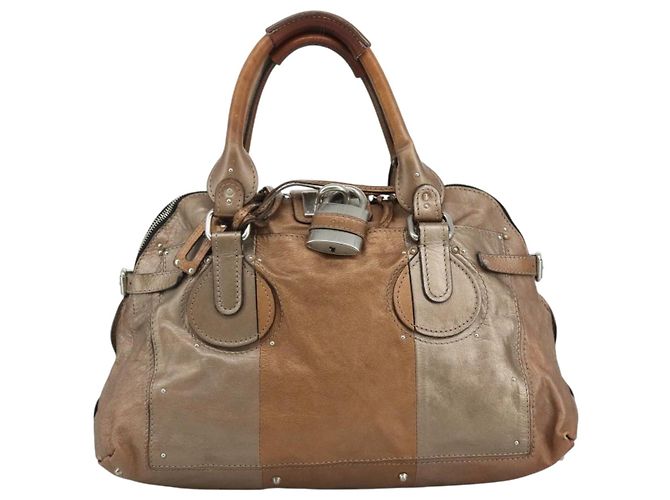 Chloé Paddington Golden Leder