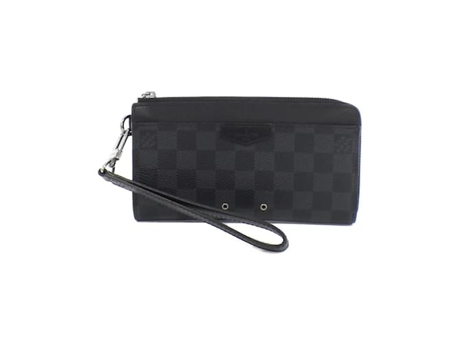 Louis Vuitton Damier Graphite Zippy Dragonne Wallet Damier ebene Cloth  ref.2012141