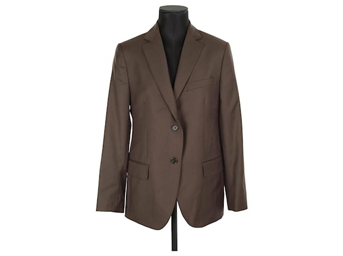 Autre Marque Wool blazer Brown  ref.2012976