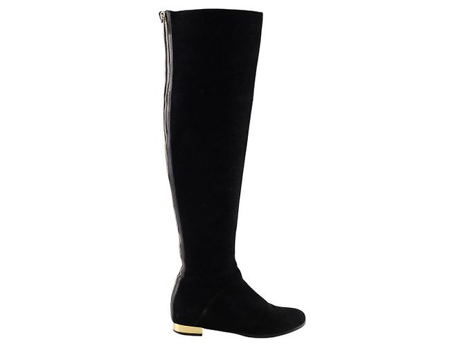 Atelier Mercadal Botas de camurça Preto
