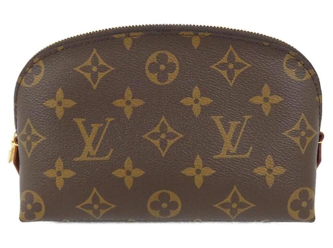 Louis Vuitton Monogram Pochette Cosmetic PM M47515 Pouch Brown Cloth  ref.2013082