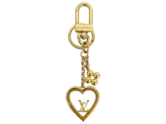 Louis Vuitton My LV Love Keychain Golden  ref.2013429