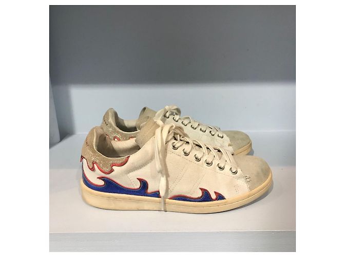 ISABEL MARANT Trainers T.EU 36 Cloth Blanc