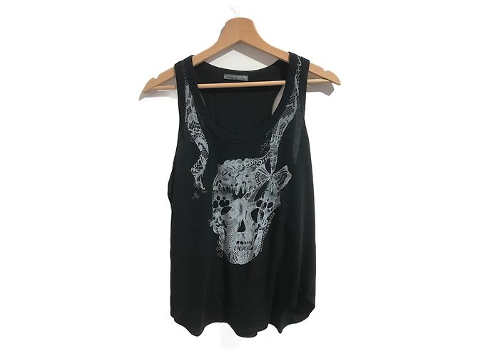 ALEXANDER MCQUEEN Tops T.International M Algodón Negro