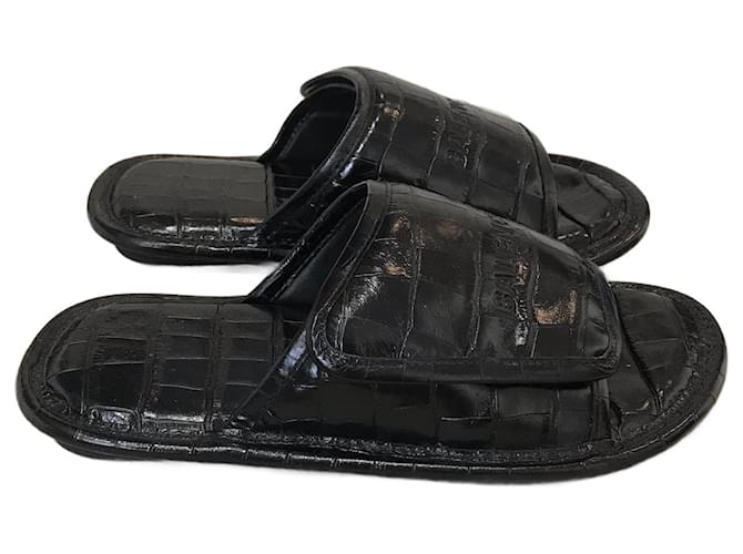 BALENCIAGA Mules & clogs T.EU 37 Leather Black  ref.2013688