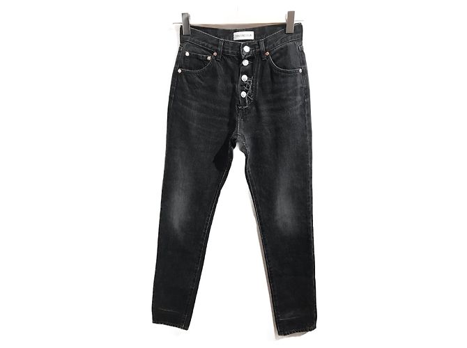 BALENCIAGA Jeans T.FR 36 Cotone Nero