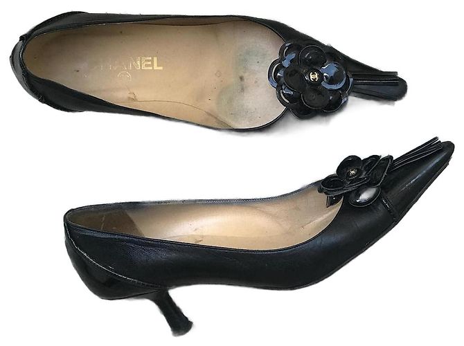 Tacchi CHANEL T.EU 37.5 Pelle Nero