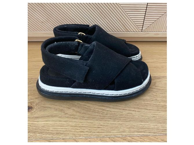 Sandali MARNI T.EU 37 Tessuto Nero
