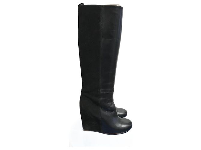 Céline CELINE Stiefel T.EU 37.5 Leder Schwarz