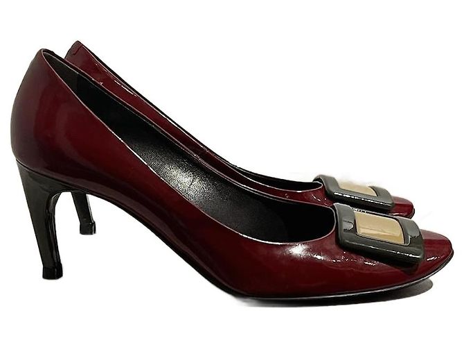 ROGER VIVIER Absätze T.EU 39.5 Leder Bordeaux