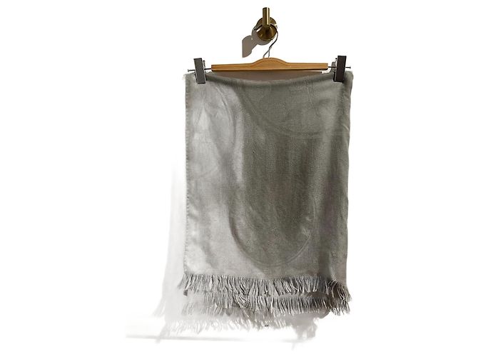 Hermès Bufandas HERMES T. Cachemira Gris 