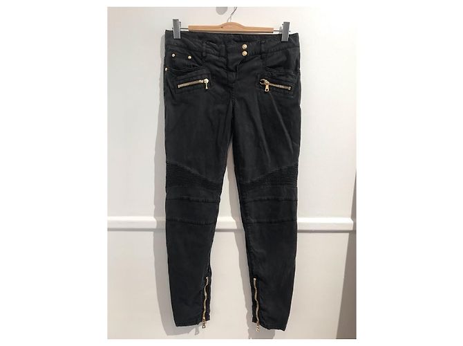 Jeans BALMAIN T.FR 42 Algodón Negro 