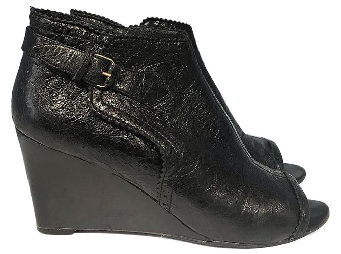 Botines BALENCIAGA T.EU 41 Cuero Negro