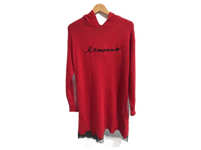 ERMANNO SCERVINO Strickwaren T.FR 42 Baumwolle Rot
