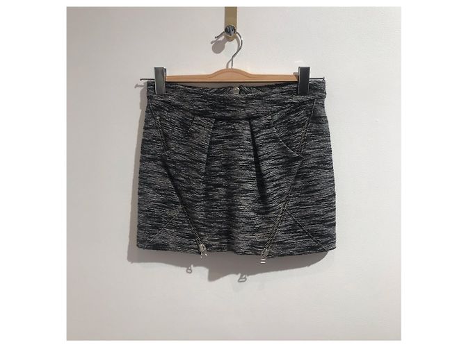 Faldas ISABEL MARANT T.Internacional XS Algodón Negro