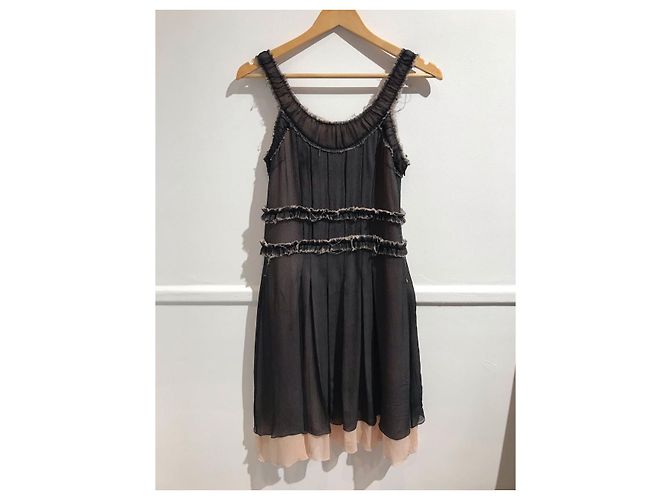 MARC JACOBS Kleider T.FR 36 Seide Schwarz