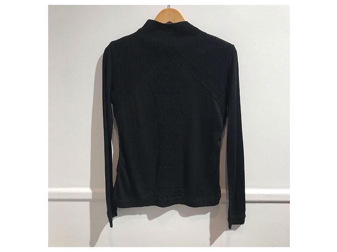 ATSURO TAYAMA Strickwaren T.FR 40 Synthetik Schwarz