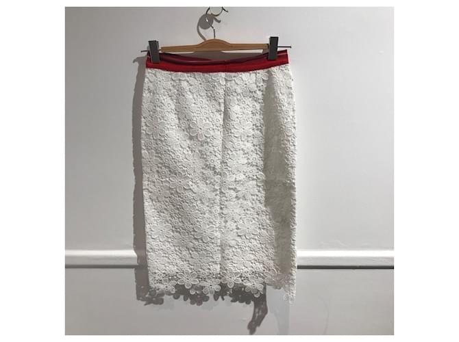 Autre Marque OTHER Skirts T.International M Cotton White  ref.2013908