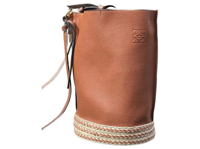 LOEWE Handtaschen T. Leder Kamel