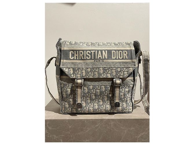 Borse DIOR T. Tessuto Grigio